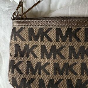 Michael Kors Brown and Black Wristlet